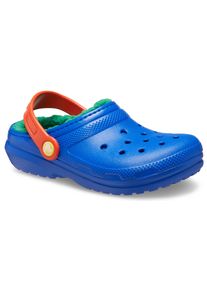 Crocs Pantoffels Classic Lined Clog K winterlaars, pantoffel, huisschoen met kantelbare hielriem kinderen pantoffels maat 30 blauw