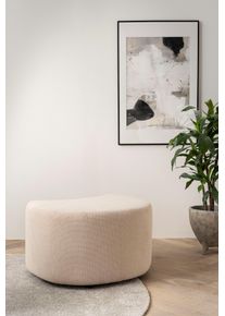 Home Affaire Hocker MAISIE, passende aanvulling op de Big-draai fauteuil hockers maat Geweven velours bruin