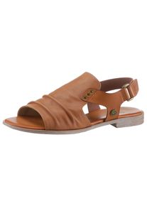 Mustang Shoes Sandalen zomerschoen, sandaal, blokhak, met klittenbandsluiting dames sandaaltjes maat 37 bruin