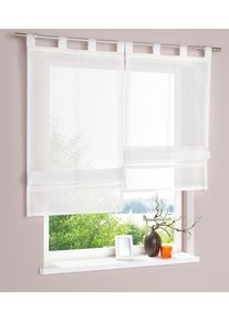 my home Romeins rolgordijn Regina Transparant, voile, polyester (1 stuk) vouwgordijnen & jaloezieën maat 1 beige