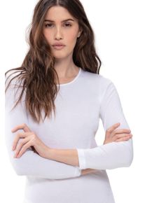 Mey Shirt met lange mouwen Noblesse Zonder opstaande zijnaad dames loungewear maat 40 wit