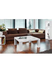 Salesfever Salontafel - in puristische stijl Stijlvol hoogglans: rechthoekig of vierkant salontafels wit