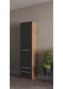 Priess Kledingkast Kast garderobe waskast Barcelona in 5 breedtes veel opbergruimte, ruime lades, met spiegel, made in germany kledingkasten zwart