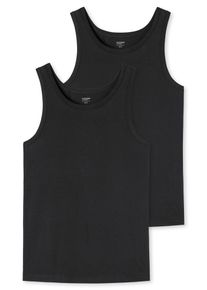 uncover by Schiesser Hemd UNCOVER Cotton Ronde hals, elastisch, Cotton-Mix, multipack (Set van 2) dames onderhemden maat S zwart