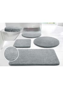 my home Badmat Merida, badmat, badkamer tapijt badmatten maat 1 zilver(kleur)
