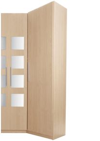 Priess Kledingkast Saragossa met 5 planken kledingkasten beige