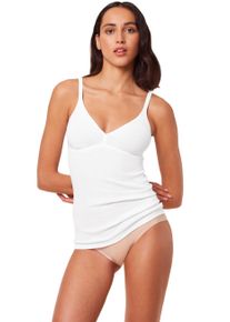 Triumph Bh-hemd Katia Basics BV X Katoenmix, zonder beugel, naadloos, diepe V-hals dames bh's zonder beugel maat 85C wit