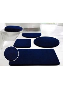 my home Badmat Merida, badmat, badkamer tapijt badmatten maat 9 blauw