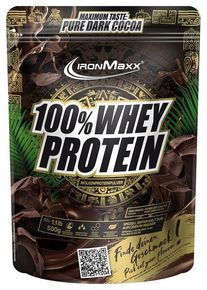 IronMaxx 100 % Whey Protein, 500 g Beutel, Dunkler Kakao