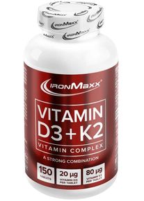 IronMaxx Vitamin D3 + K2, 150 Tabletten
