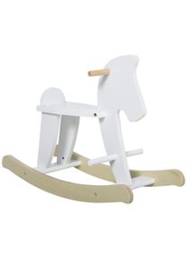 HOMCOM Wooden Rocking Horse Toddler Baby Wood Ride-on Toys for Kids 3-6 Years Ride Animal Horse Rocking Chair | Aosom Ireland