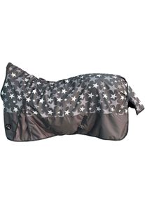 HKM Pittsburgh Stars Highneckdecke, 600D, 300g Füllung, hellgrau, 145