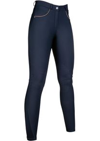 HKM Beagle Reithose, Silikon-Kniebesatz, dunkelblau, 34