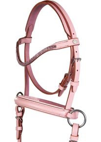 HKM Funny Horses 2 Gebisslose Trense für Holzpferde, rosa, Mini Shetty