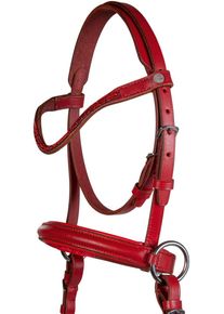 HKM Funny Horses 2 Gebisslose Trense für Holzpferde, rot, Shetty