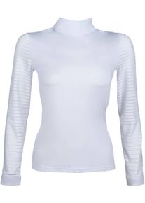 HKM Monaco Turniershirt, langarm, weiß, L