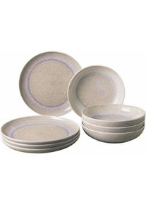 like. by Villeroy & Boch Perlemor Sand Tafel-Set f&uuml;r 4 Personen / 8 Teile