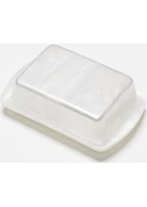 G.F. Heim Söhne Butterdose aus Acrylglas mittel perlmutt weiß 532-4
