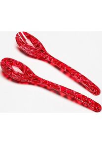 G.F. Heim S&ouml;hne Salatbesteck aus Acrylglas tomate 29,5cm 817-53