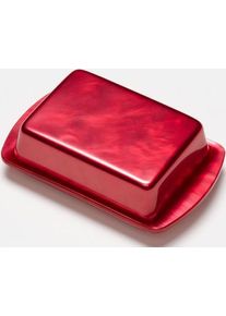 G.F. Heim Söhne Butterdose aus Acrylglas mittel rot 532-21