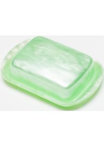 G.F. Heim Söhne Butterdose aus Acrylglas groß apfelgrün 535-36