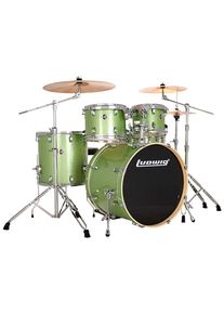 Ludwig Evolution 22" Mint Sparkle Complete Set LE522018DIR Batterie