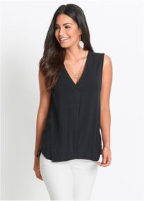 Linne i mjuk viskosmix - svart - storlek 32/34 (XS) - bonprix