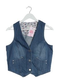 Country Romantic Chaleco de tela vaquera Mujeres, Talla 38, azul