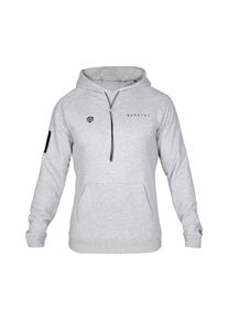 MOROTAI Män Sport sweatshirt 'Paris' ljusgrå / svart Storlek XXL