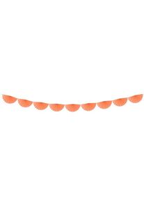 partydeco Guirlande Rosette Daphné mandarine 3m x 30cm