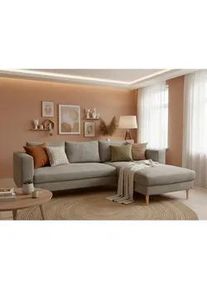 Trendmanufaktur Ecksofa , Grau , Textil , Buche , seitenverkehrt montierbar, L-Form , 232x161 cm , Made in Europe , Stoffauswahl, Rücken echt, Armteil links, Armteil rechts , Wohnzimmer, Sofas & Couches, Wohnlandschaften, Ecksofas