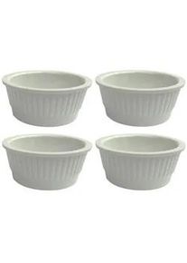 DanDiBo Saucenschälchen 4er Set Weiß Rund Melamin 20750 , Naturmaterialen , 5.8x2.6x5.8 cm , Geschirr, Schalen & Schüsseln