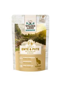 12x100 g Wildes Land Ente und Pute mit Cranberries