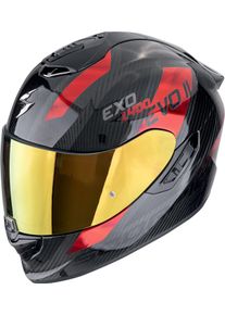 Scorpion EXO-1400 Evo Air II Carbon Platted, full face helmet , color: Black/Red , size: L
