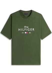 Duże Rozmiary - Tommy Hilfiger - T-shirt z miękkiej bawełny z nadrukiem logo, Regular Fit - 4XL