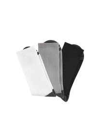 H.I.S. H.I.S , Sportsocken Packung, 3 Paar tlg. , 1x weß, 1x schwarz, 1x grau , 35-38 , 35-38 , Gerippter Schaft für guten Halt