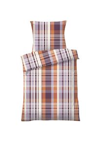 Dyckhoff , Bettwäsche »Chester« 2 Stk. tlg. , mauve , Obermaterial: 100% Baumwolle , B/L: 155 cm x 220 cm