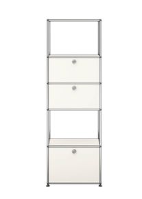 USM Haller Etagère avec cadre d'insertion Blanc