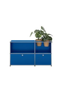 USM Haller Sideboard avec Portes pliantes et Insert plantes Enzian bleu