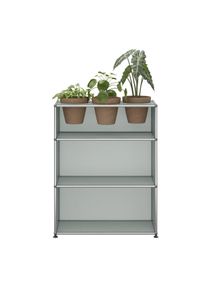 USM Haller Sideboard avec Insert plantes Gris clair