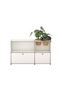 USM Haller Sideboard avec Portes pliantes et Insert plantes Blanc