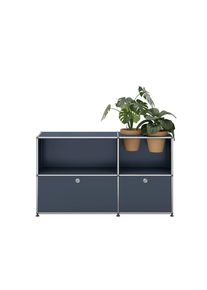 USM Haller Sideboard avec Portes pliantes et Insert plantes Anthrazit gris