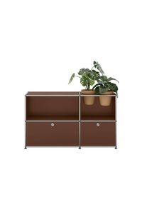 USM Haller Sideboard avec Portes pliantes et Insert plantes Brun