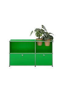 USM Haller Sideboard avec Portes pliantes et Insert plantes Vert