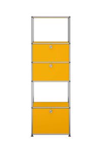 USM Haller Etagère avec cadre d'insertion jaune