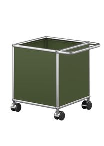 USM Haller Chariot / Bo&icirc;te de rangement Vert olive