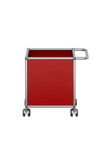 USM Haller Chariot / Bo&icirc;te de rangement Rouge