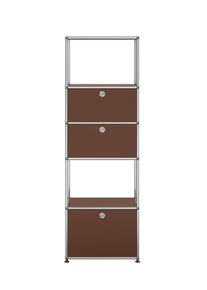 USM Haller Etagère avec cadre d'insertion Brun
