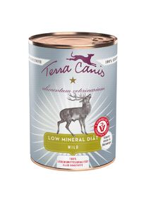 12x 400g Terra Canis Alimentum Veterinarium Low Mineral Diet Comida para perros venado húmeda