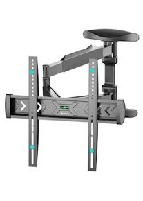 ONKRON Brazo TV Giratorio e Inclinable para TV de 40-75 pulgadas, hasta 35 kg, VESA máx 400x400 mm, Soporte Pared NP47-B Negro